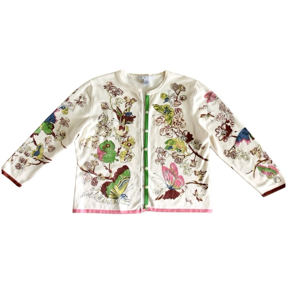 CAbi Butterflies 3/4 Sleeve Cardigan - Picture 2 of 8